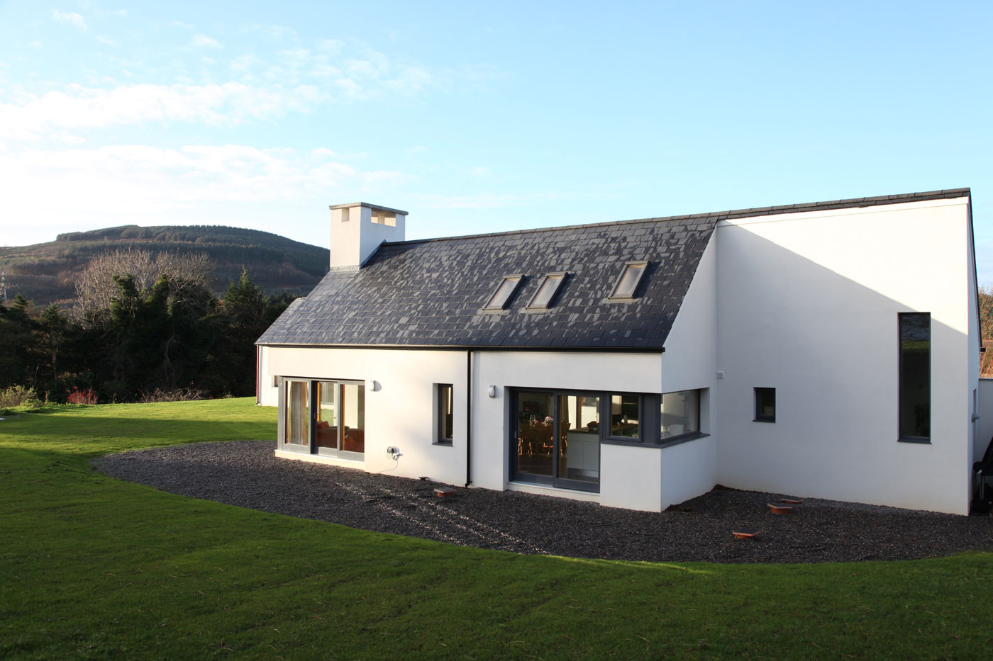 This new home is located on a rural site in county Wicklow.